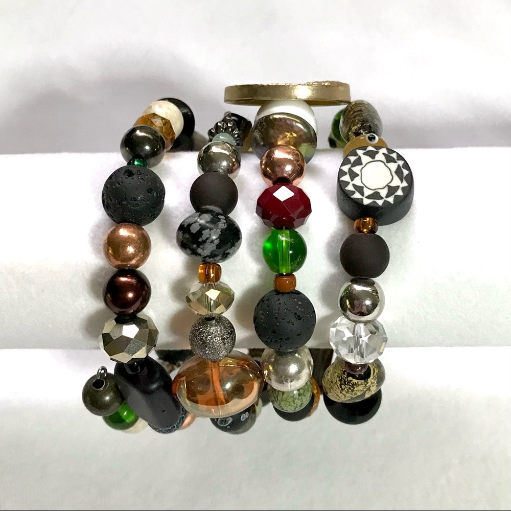 Handmade Bracelet with Vintage and Modern Elements (NB70-3H) - Picture 3 of 8